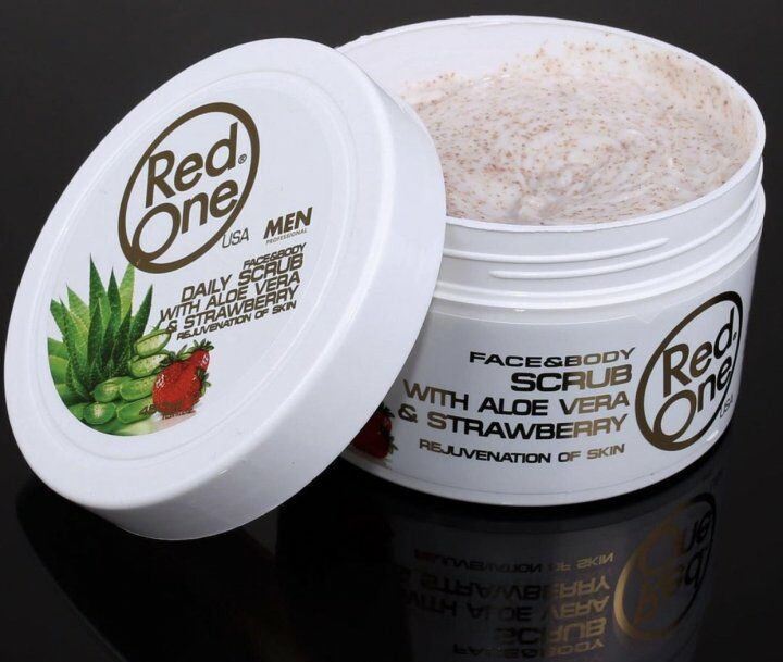 RedOne Strawberry Aloe Vera Facial Scrub 400ml – Empire Barber Supply
