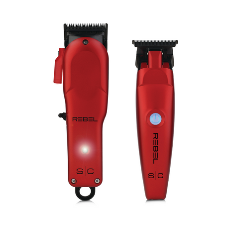 S|C Rebel Super-Torque Clipper & Trimmer Combo Red