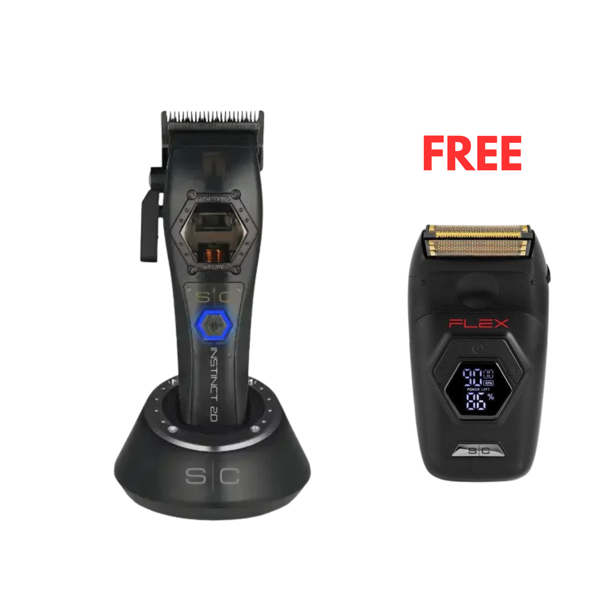 S|C Instinct IN2 Vector Motor Cordless Clipper - Metal Edition