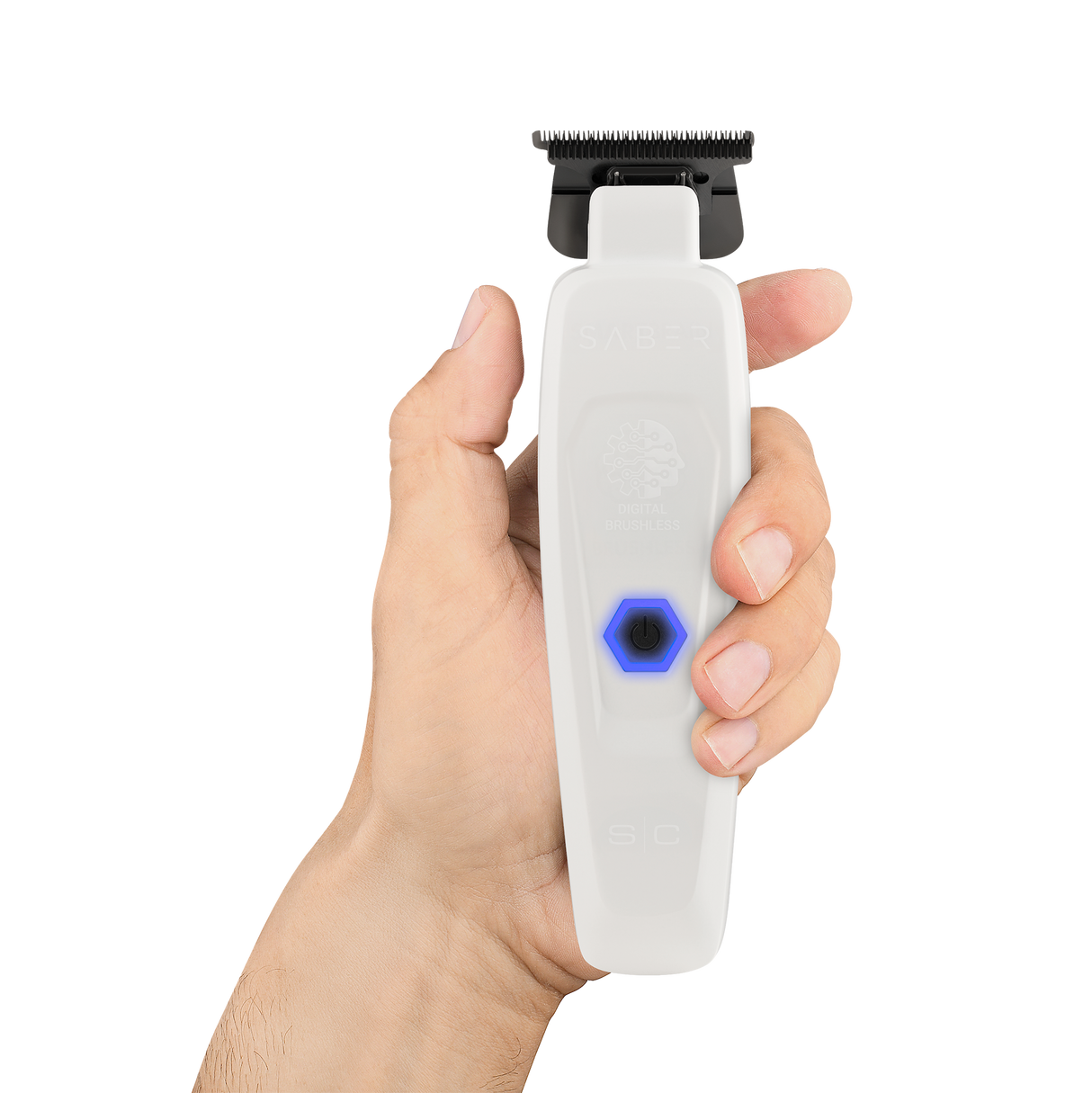 S|C Saber Cordless Brushless Motor Trimmer White