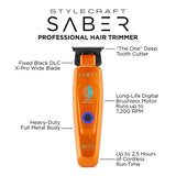 S|C Saber 2.0 Cordless Brushless Motor Trimmer Orange - CS