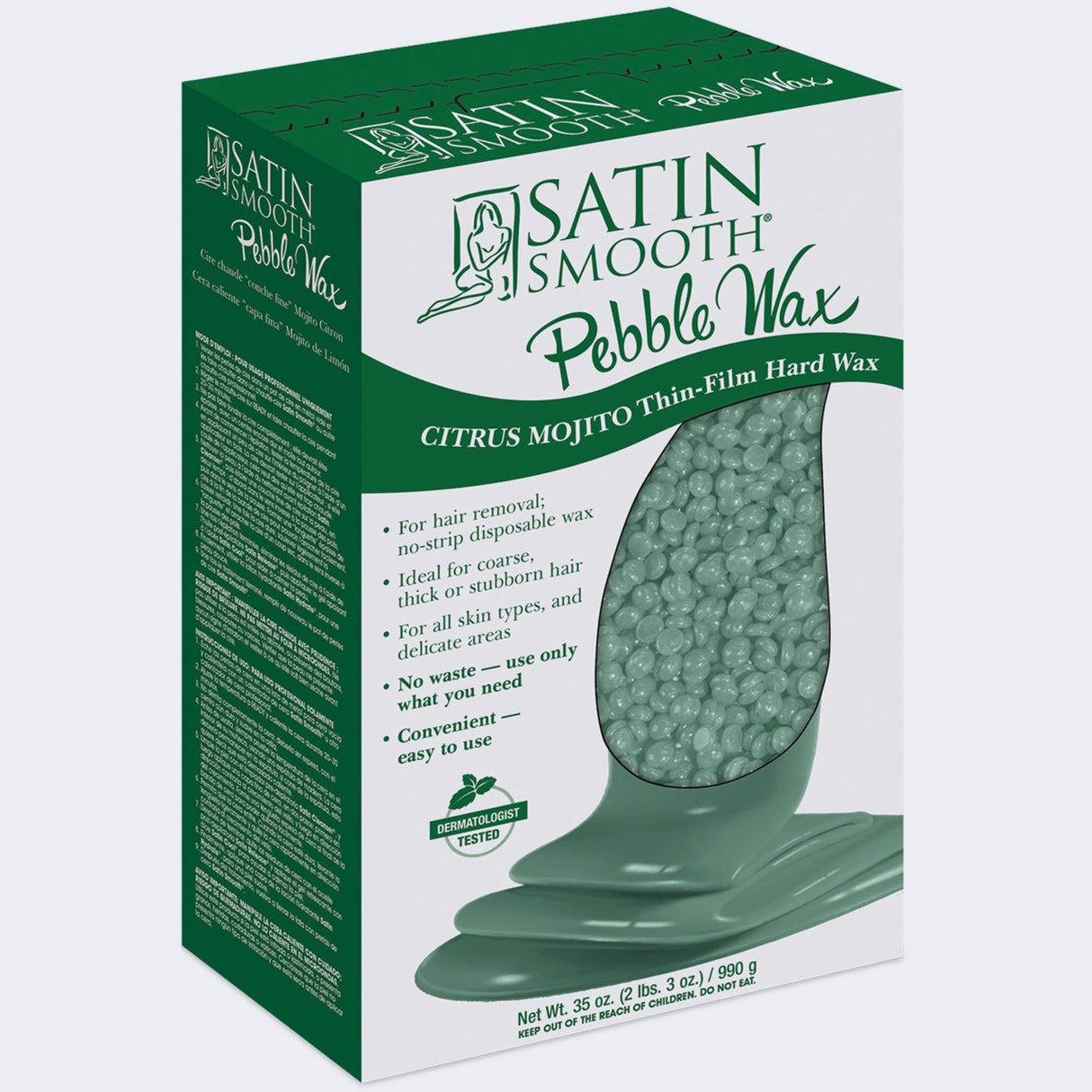 Satin Smooth Pebble Citrus Mojito Thin-Film Hard Wax