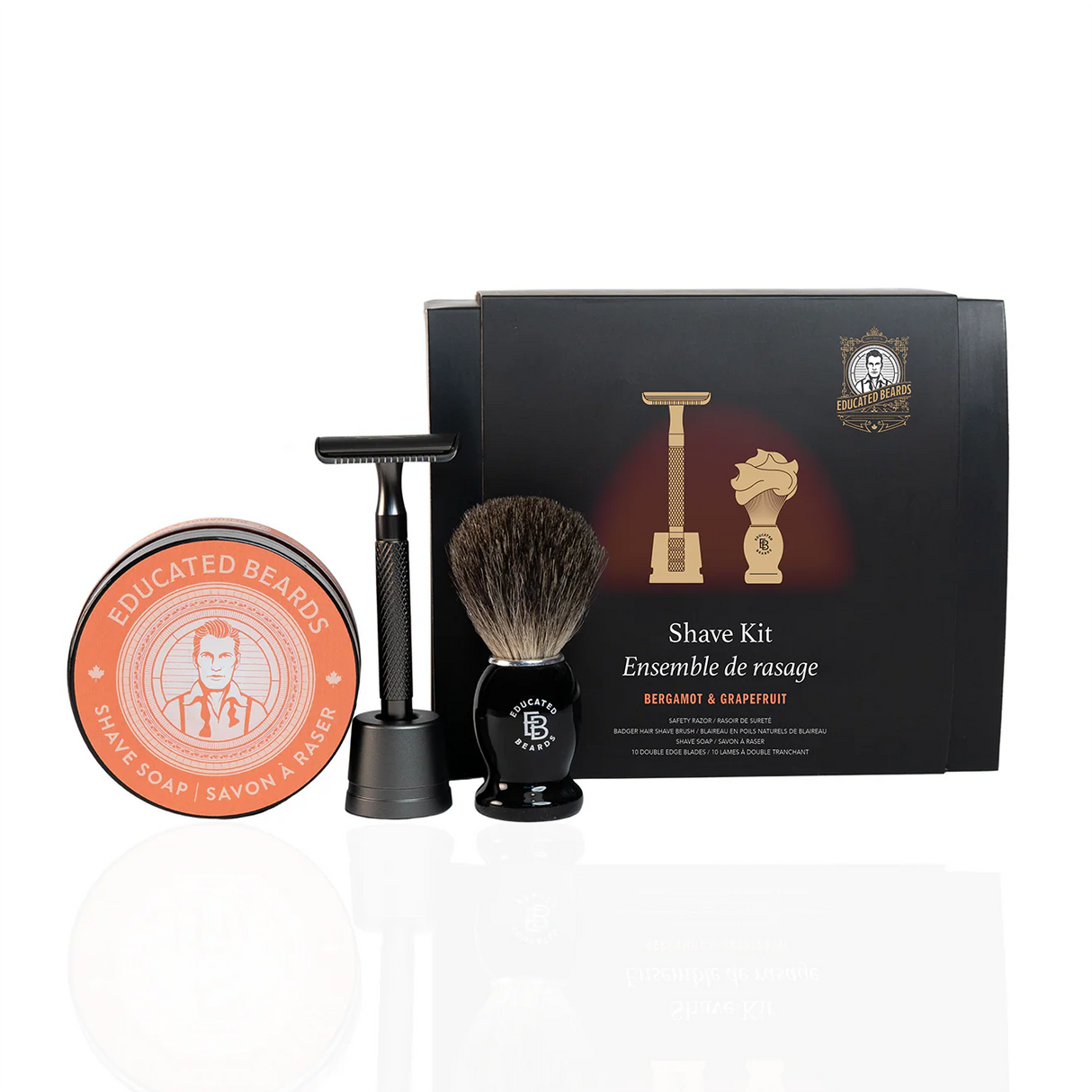 Educated Beards Bergamot & Grapefruit Shave Kit