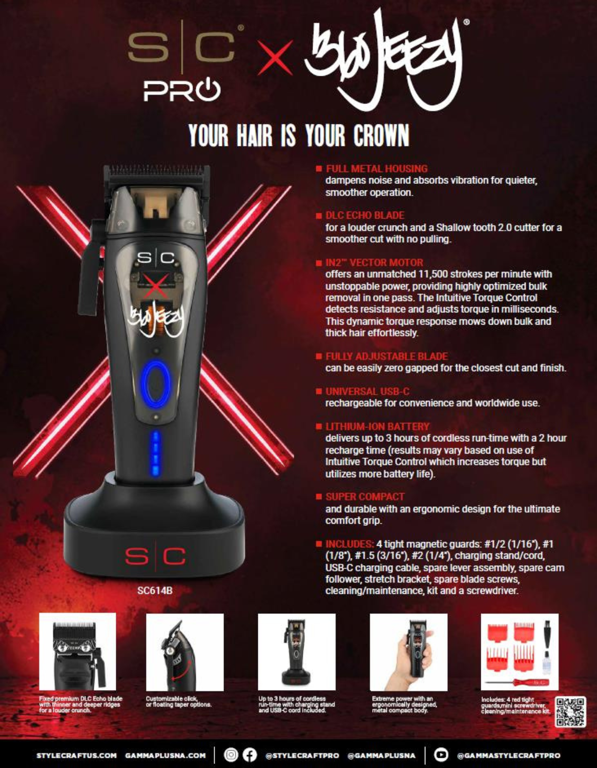 StyleCraft X 360 Jeezy Cordless Vector Clipper