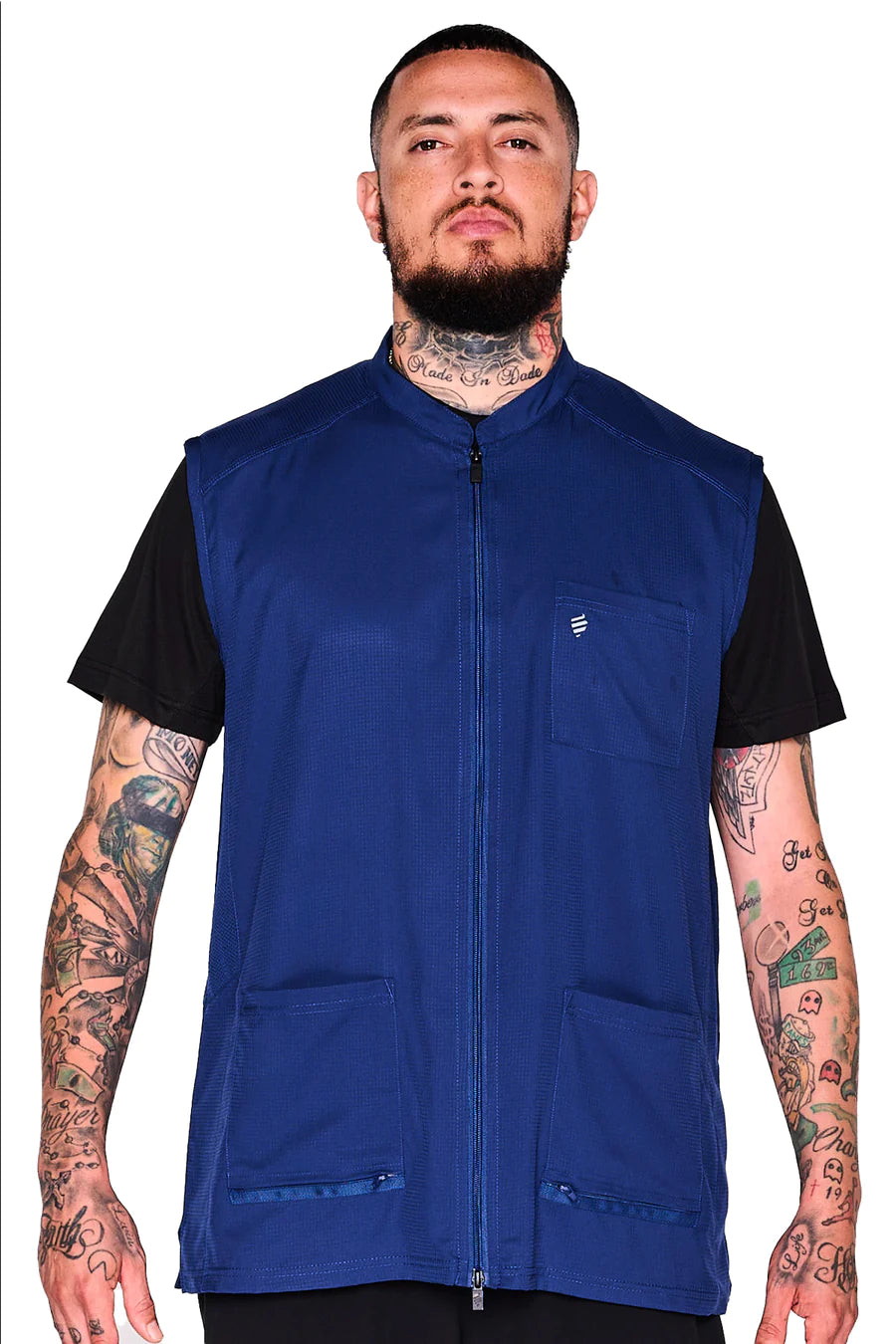 Barber Strong The Barber Vest - Blue