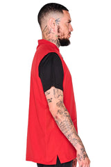 Barber Strong the Barber Vest - Red