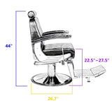 Bursa Barber Chair - Premium Black