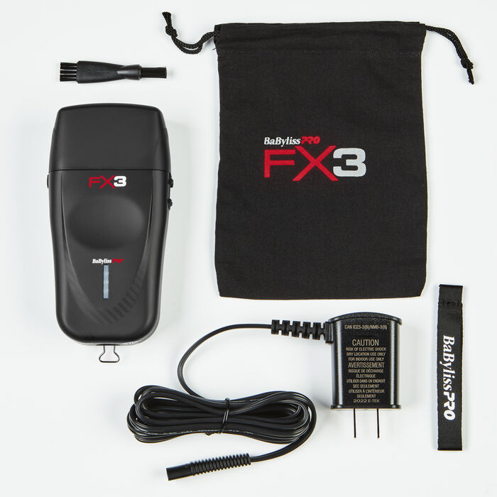 BabylissPro FX3 Double Foil Shaver Matte Black – Empire Barber Supply