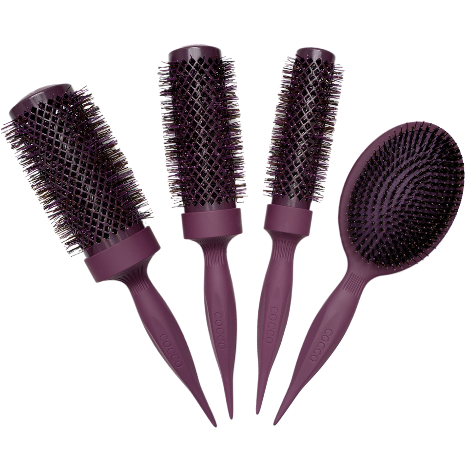 Cocco Aura Vent Boar Brush Set