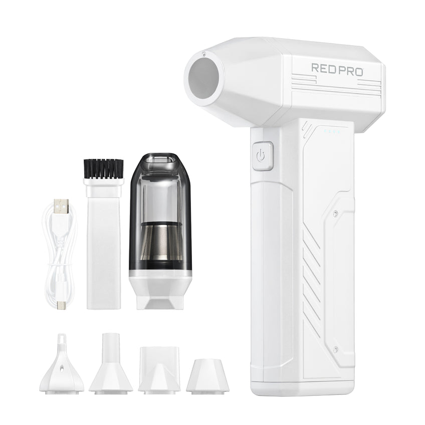 Red Pro Jet King Cordless Hair 2-in-1  Blower and Vaccuum