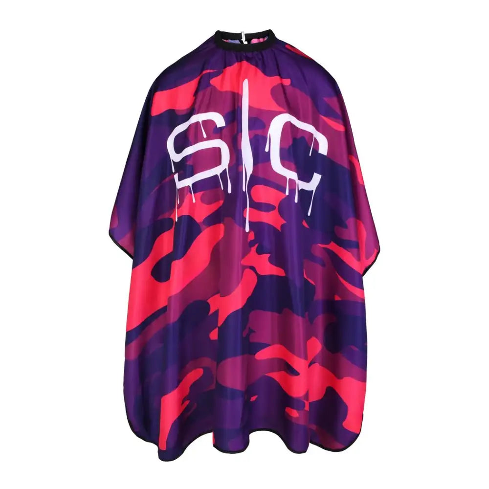 S|C Pink Camo Barber and Stylist Cape