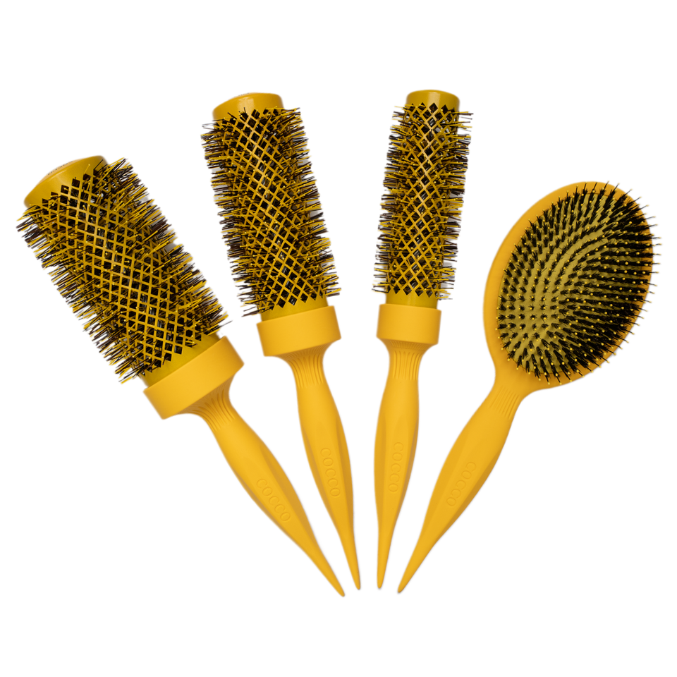 Cocco Aura Vent Boar Brush Set