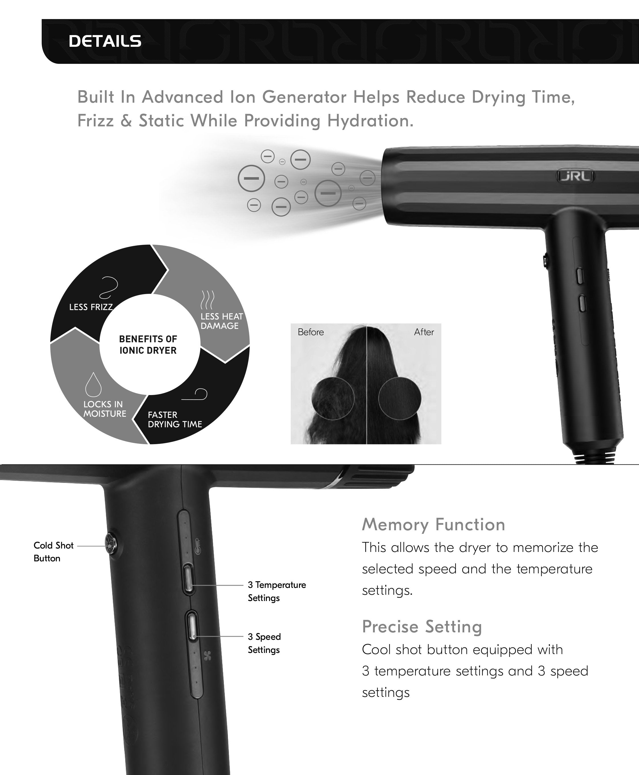 JRL Forte Pro Dryer – Empire Barber Supply