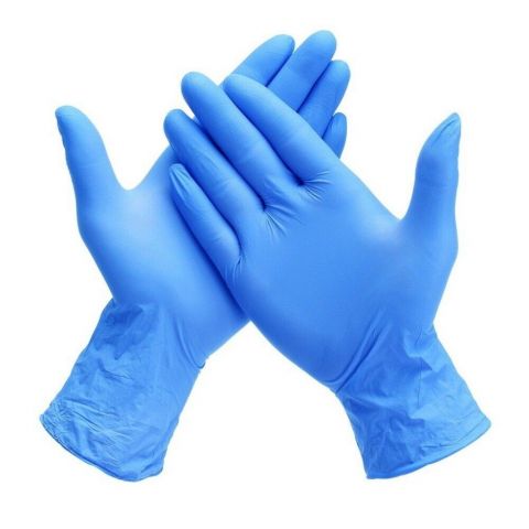 Blue Nitrile Powder Free Gloves (100 Pack)