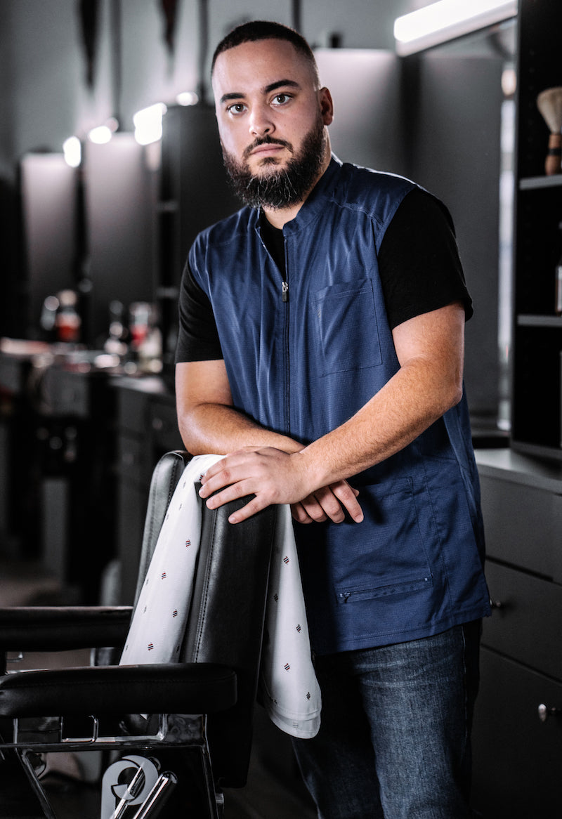 Barber Strong The Barber Vest - Blue