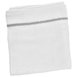 BabylissPro Cotton Towels Grey Stripe (12 Pack) - Empire Barber Supply