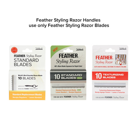 Feather Styling Razor Black