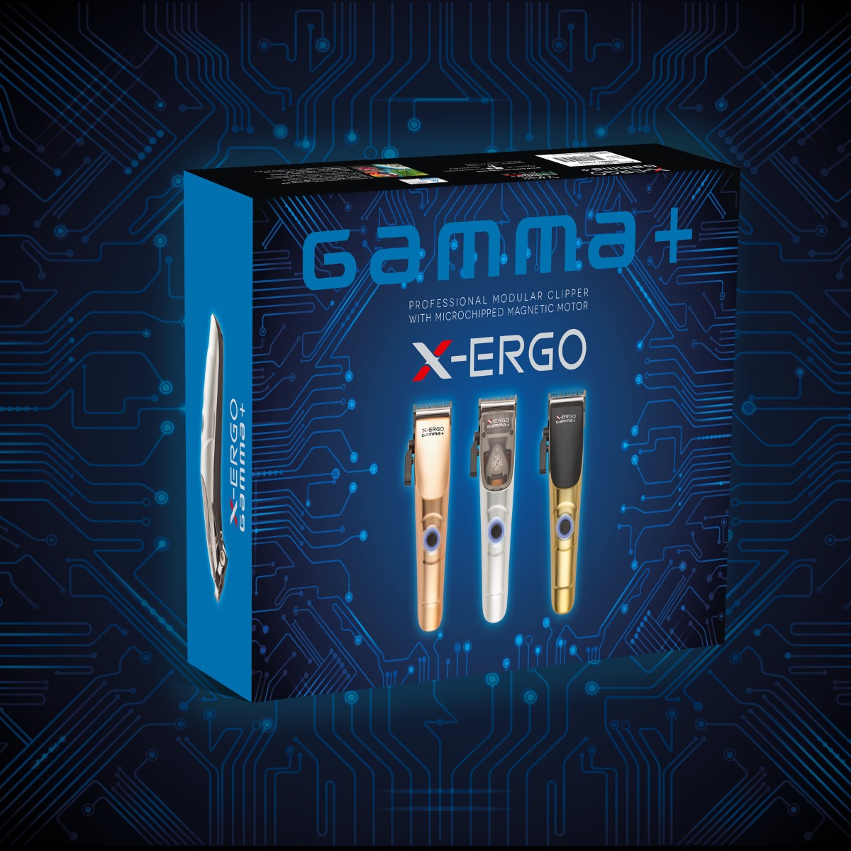 GAMMA+ X-Ergo Professional Cordless Clipper 9V Microchipped