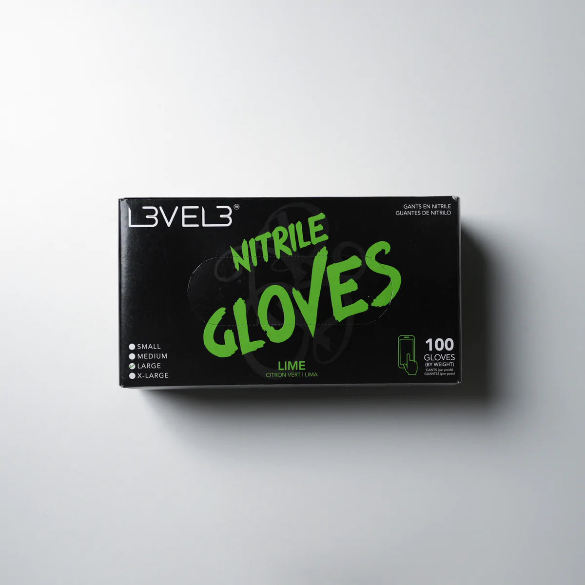 LV3 Nitrile Gloves Lime