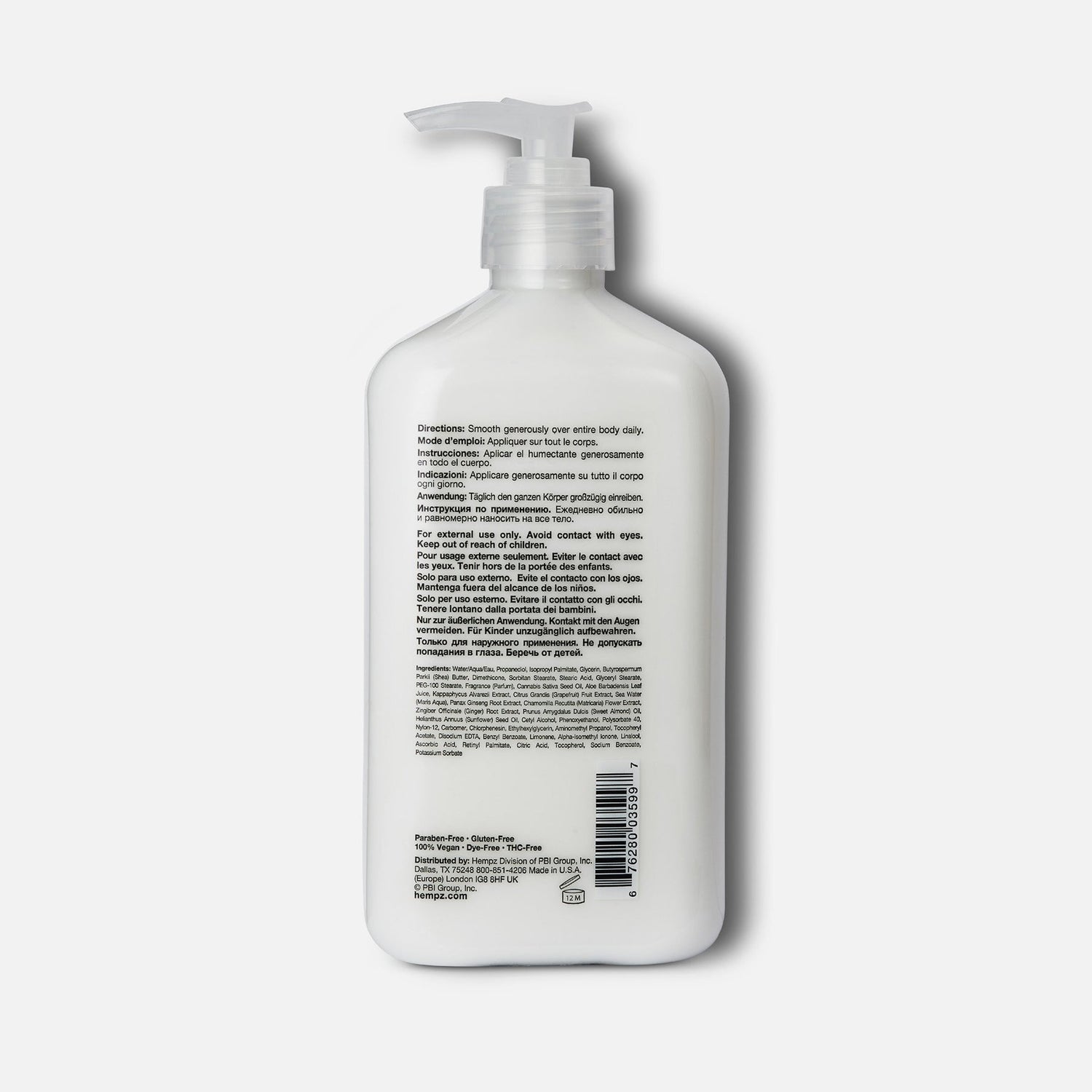 Hempz Fresh Fusions Pink Pomelo & Himalayan Sea Salt Herbal Body Moisturizer 17 OZ.