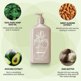 Hempz Koa & Sweet Almond Smoothing Herbal Body Moisturizer 17oz.