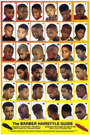 MD Barber Men & Boys Hairstyle Guide Barber Poster 01YM