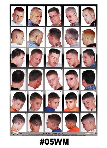 MD Barber Barber Poster Mens Hairstyles 05WM