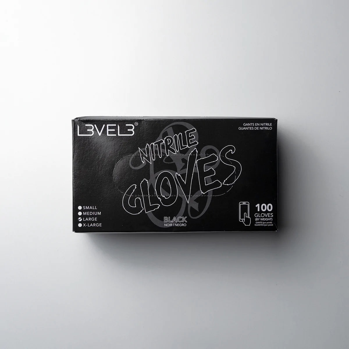 LV3 Nitrile Gloves Black