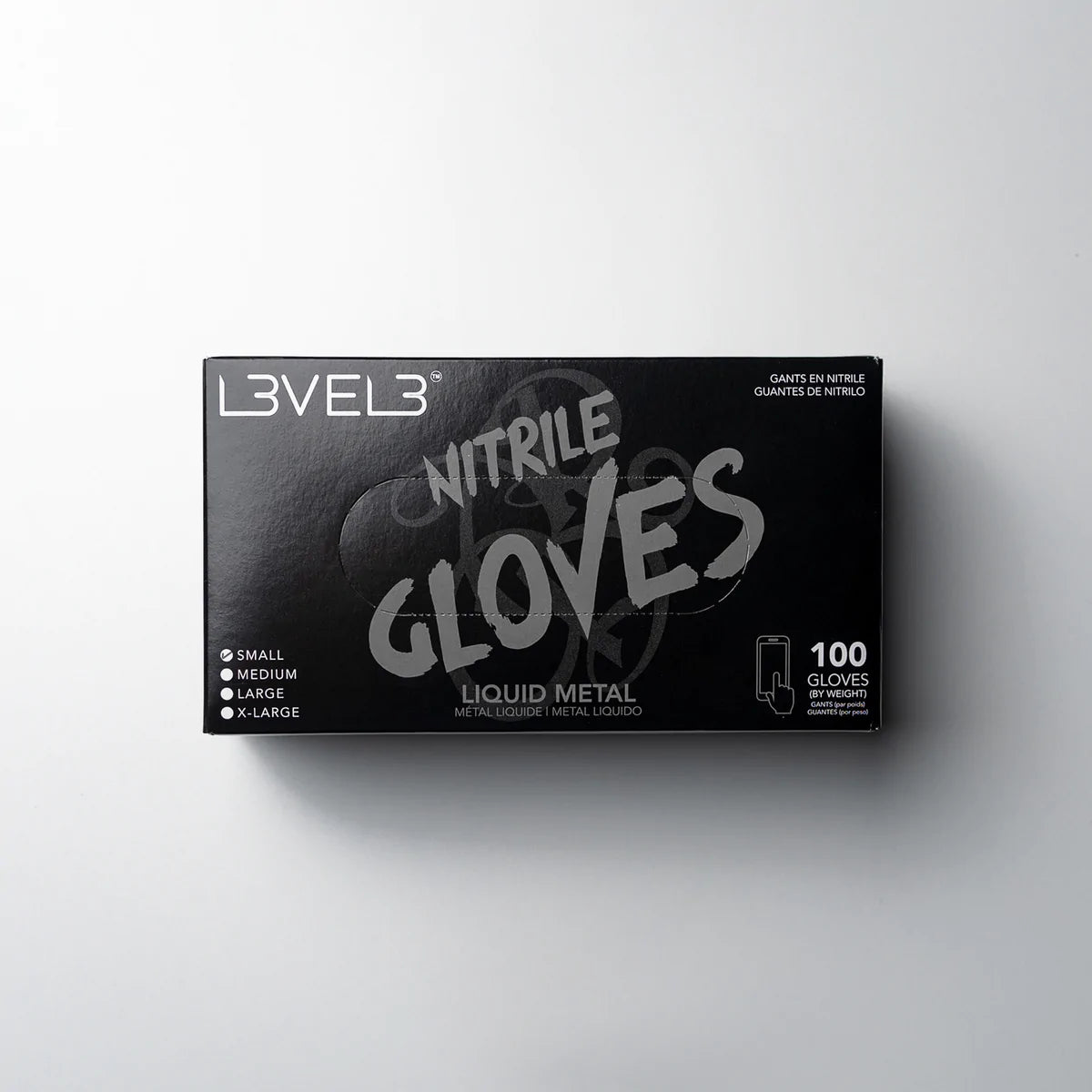 LV3 Nitrile Gloves Silver