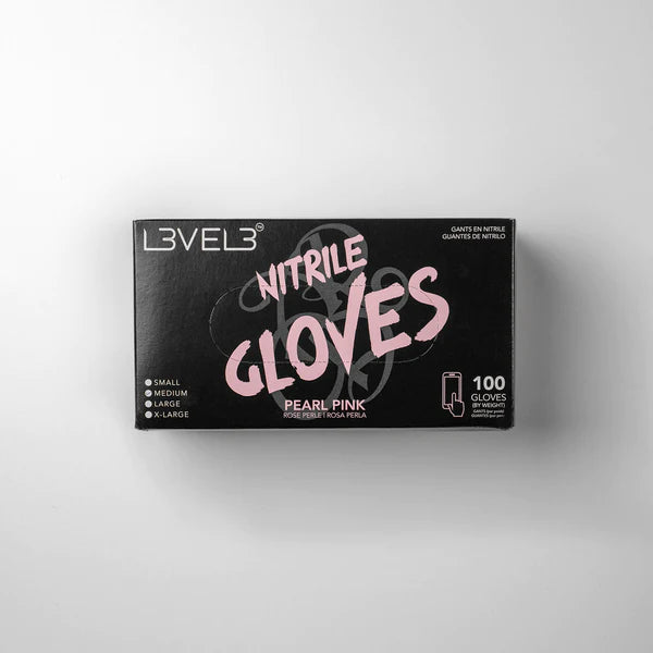 LV3 Nitrile Gloves Pearl Pink