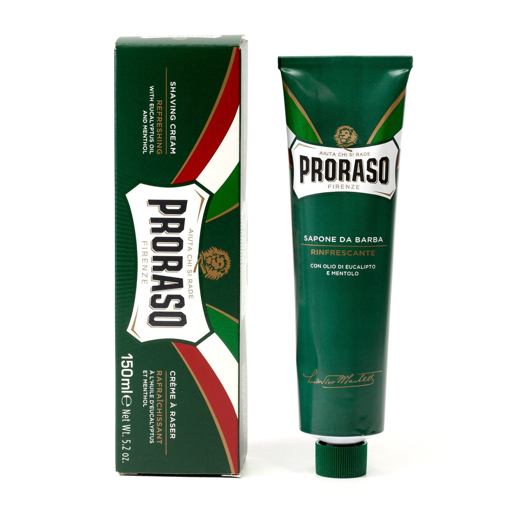Proraso Shaving Cream Eucalyptus and Menthol Tube Green – Empire