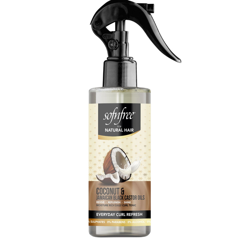SofnFree Coconut & Jamaican Black Castor Oil Curl Refresh Spray 240ml