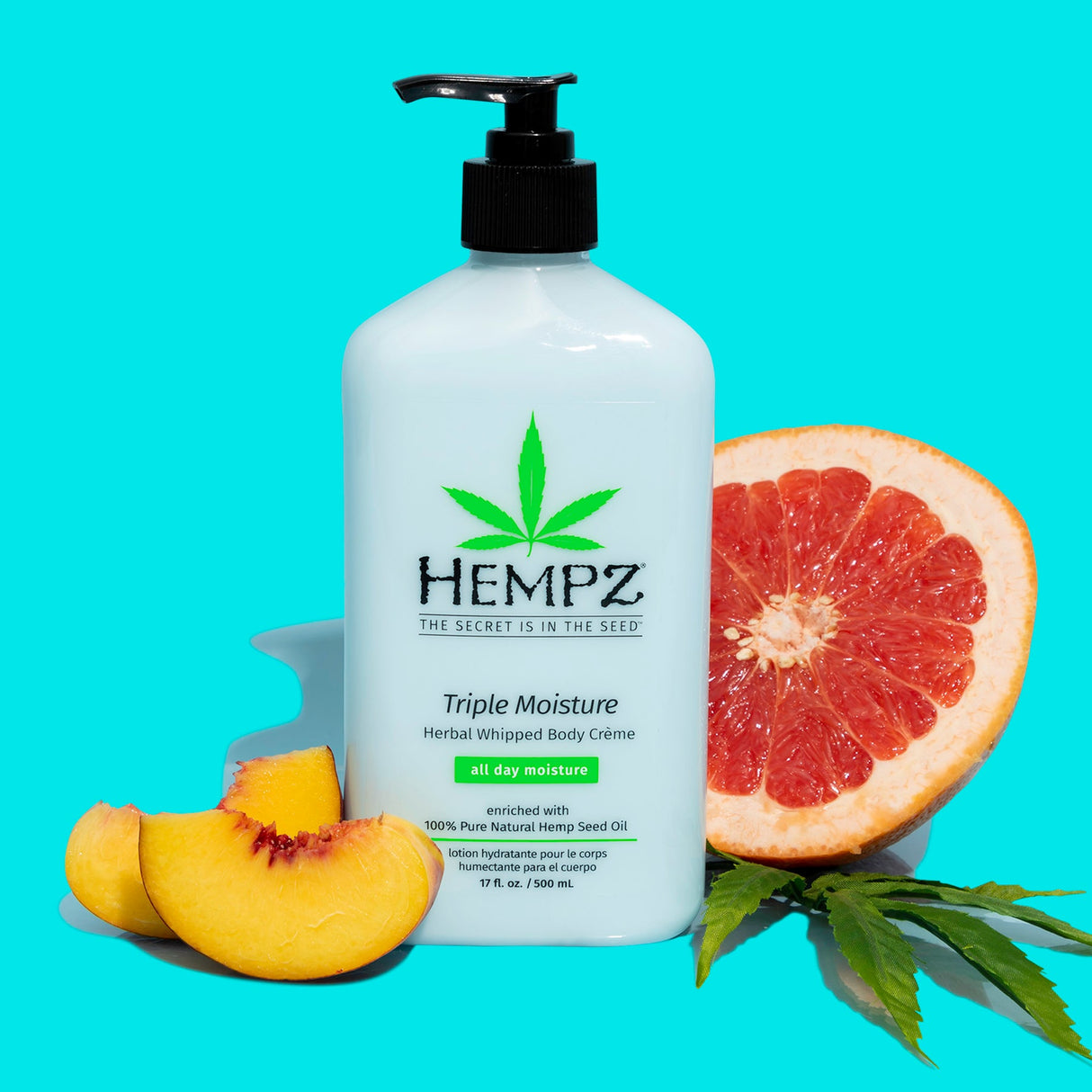 Hempz Triple Moisture Herbal Whipped Body Creme 17 OZ.