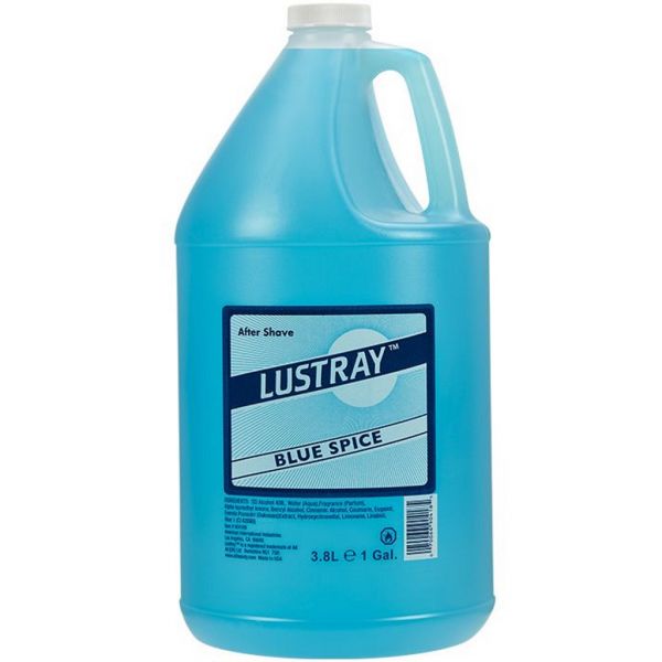 Lustray Blue Spice Aftershave Gallon