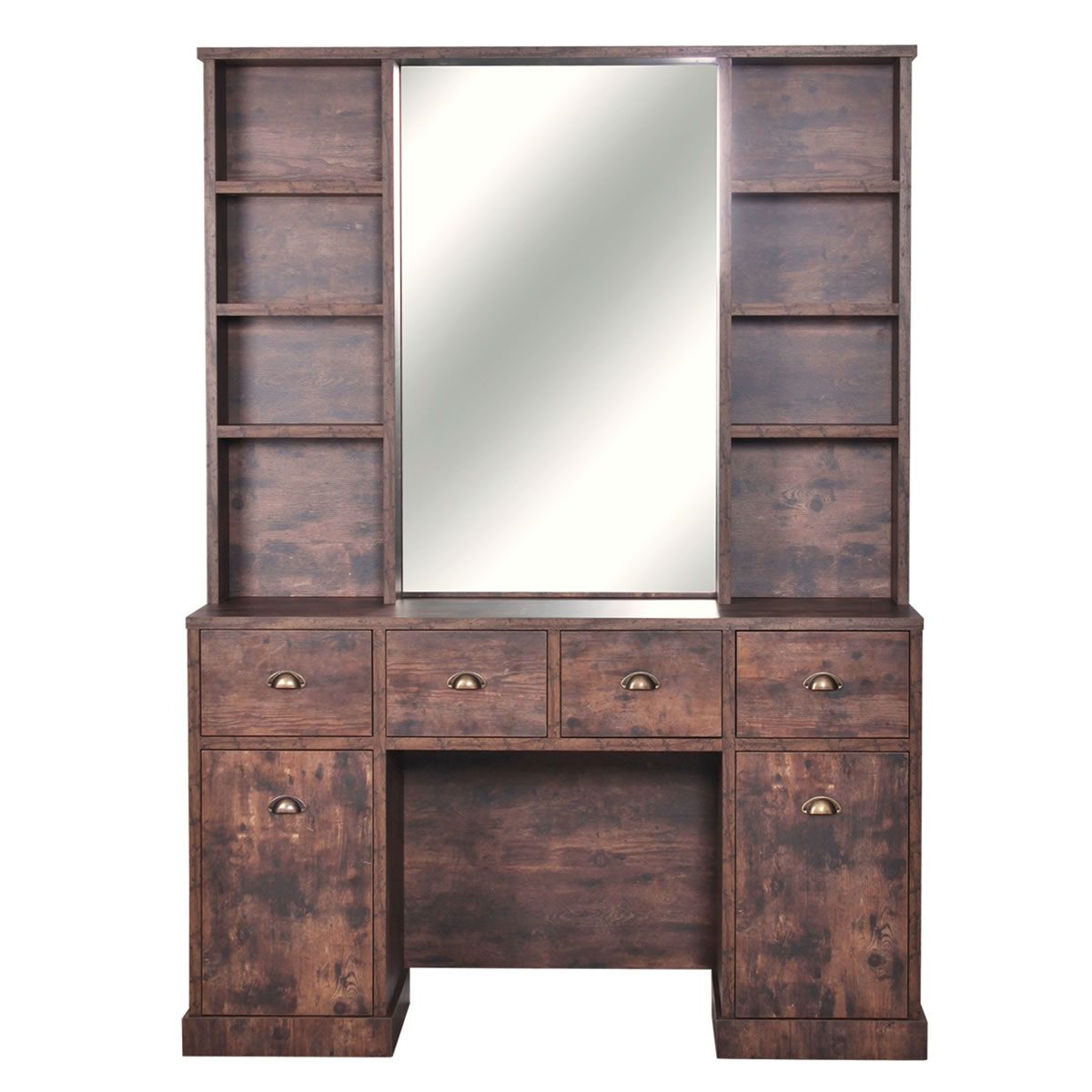 Ideal Dark Oak Elite Barber Station – Empire Barber Supply