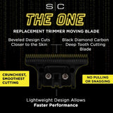 S|C Fixed Gold X-Pro Wide Blade + The One DLC Cutting Trimmer Blade