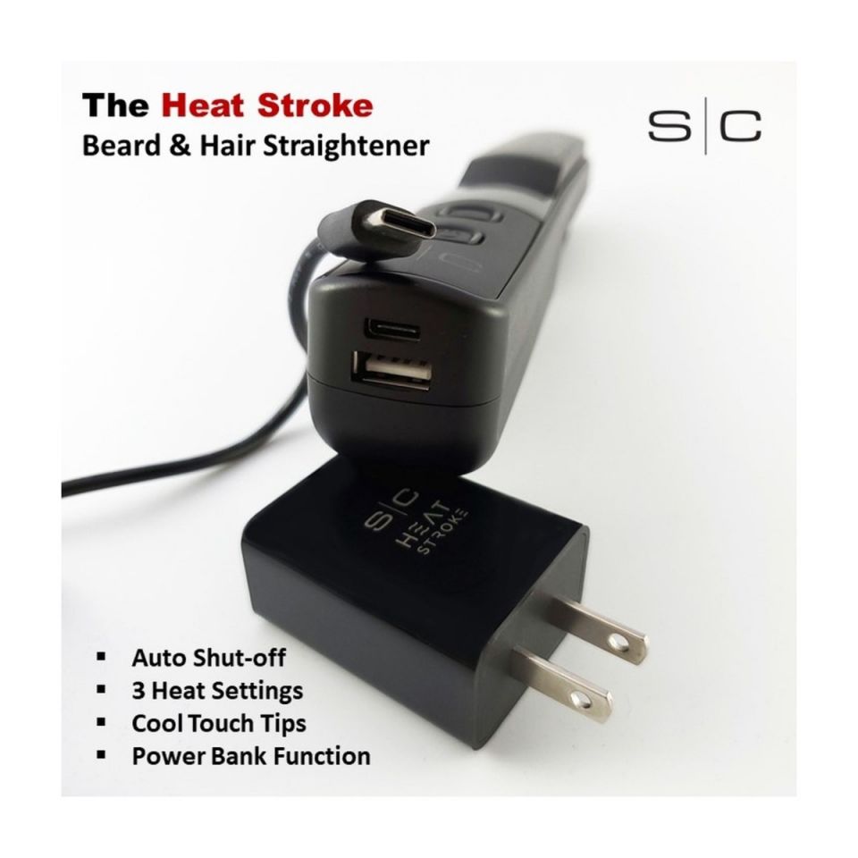 StyleCraft Heat Stroke Wireless Hot Brush Matte Black